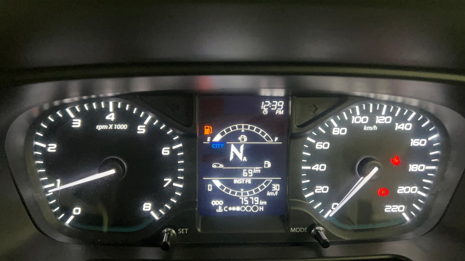 Used 2022 Tata Punch Accomplished AMT Petrol Automatic interior CLUSTERMETER VIEW
