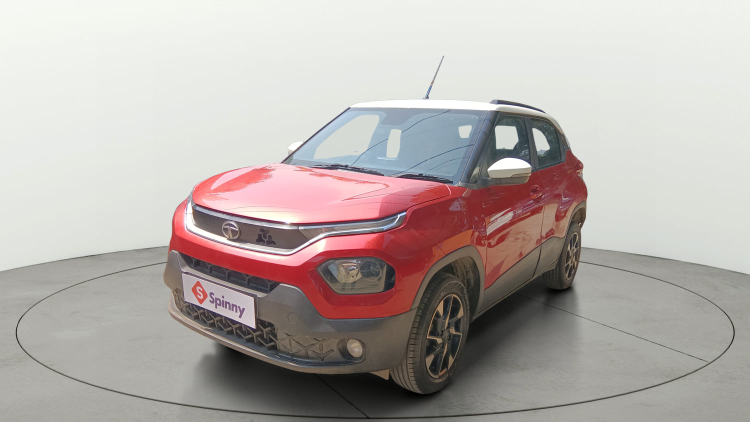Used 2022 Tata Punch Creative AMT Petrol Automatic exterior LEFT FRONT CORNER VIEW