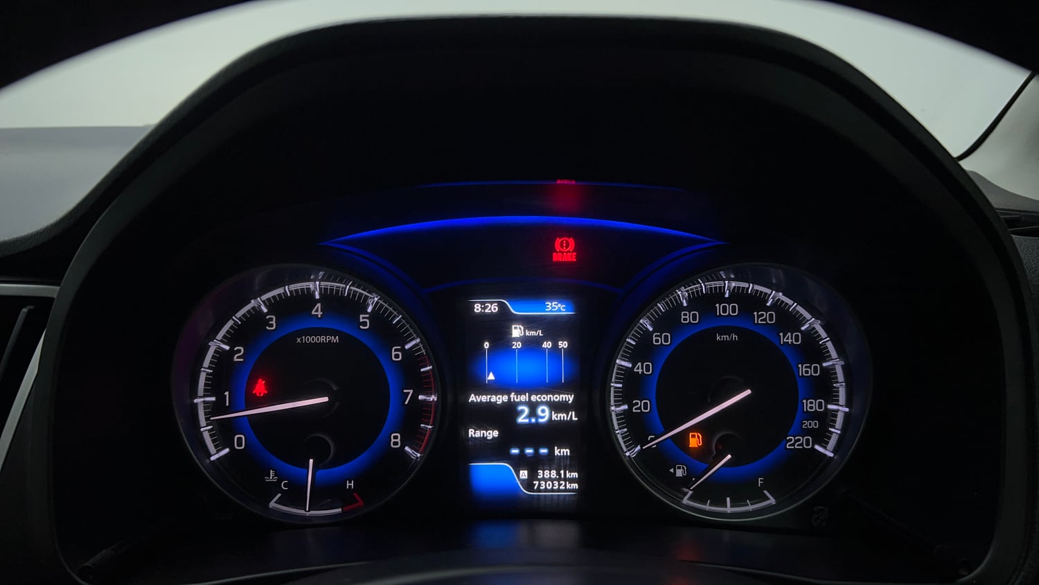 Used 2018 Maruti Suzuki Baleno Alpha 1.2 Petrol Manual interior CLUSTERMETER VIEW