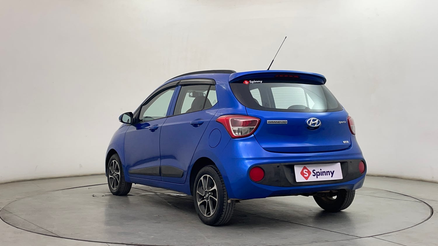 Used 2019 Hyundai Grand i10 Sportz AT 1.2 Kappa VTVT Petrol Automatic exterior LEFT REAR CORNER VIEW