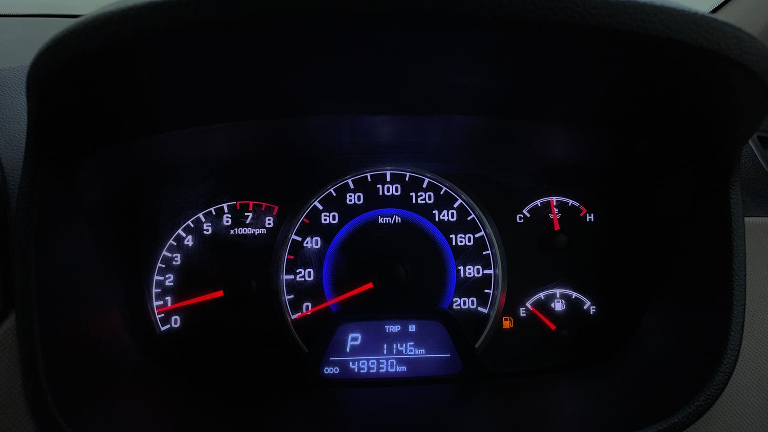 Used 2018 Hyundai Grand i10 Sportz AT 1.2 Kappa VTVT Petrol Automatic interior CLUSTERMETER VIEW