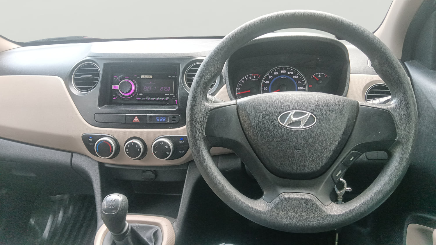Used 2016 Hyundai Grand i10 Magna 1.2 Kappa VTVT Petrol Manual interior STEERING VIEW