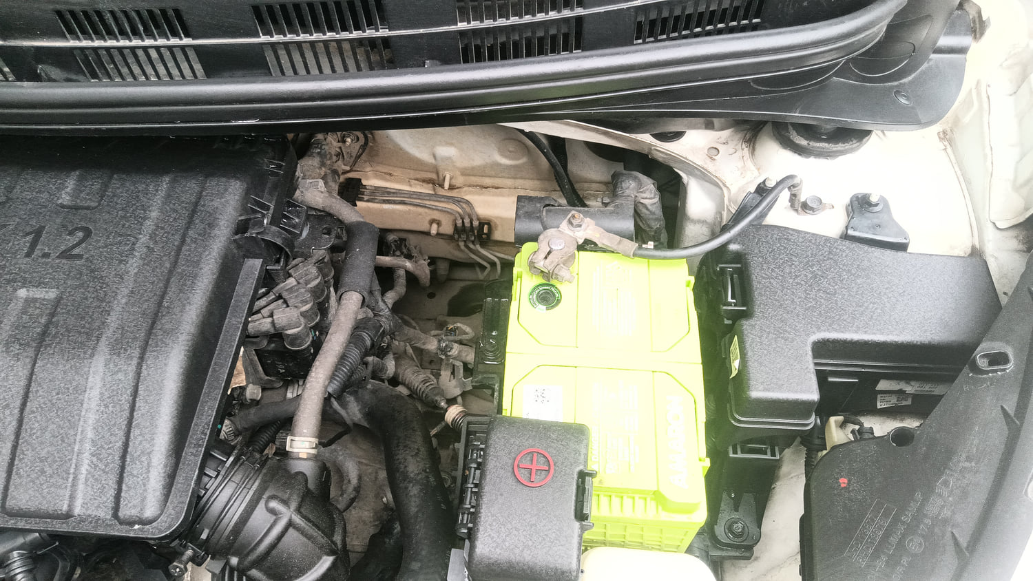 Used 2016 Hyundai Grand i10 Magna 1.2 Kappa VTVT Petrol Manual engine ENGINE LEFT SIDE VIEW
