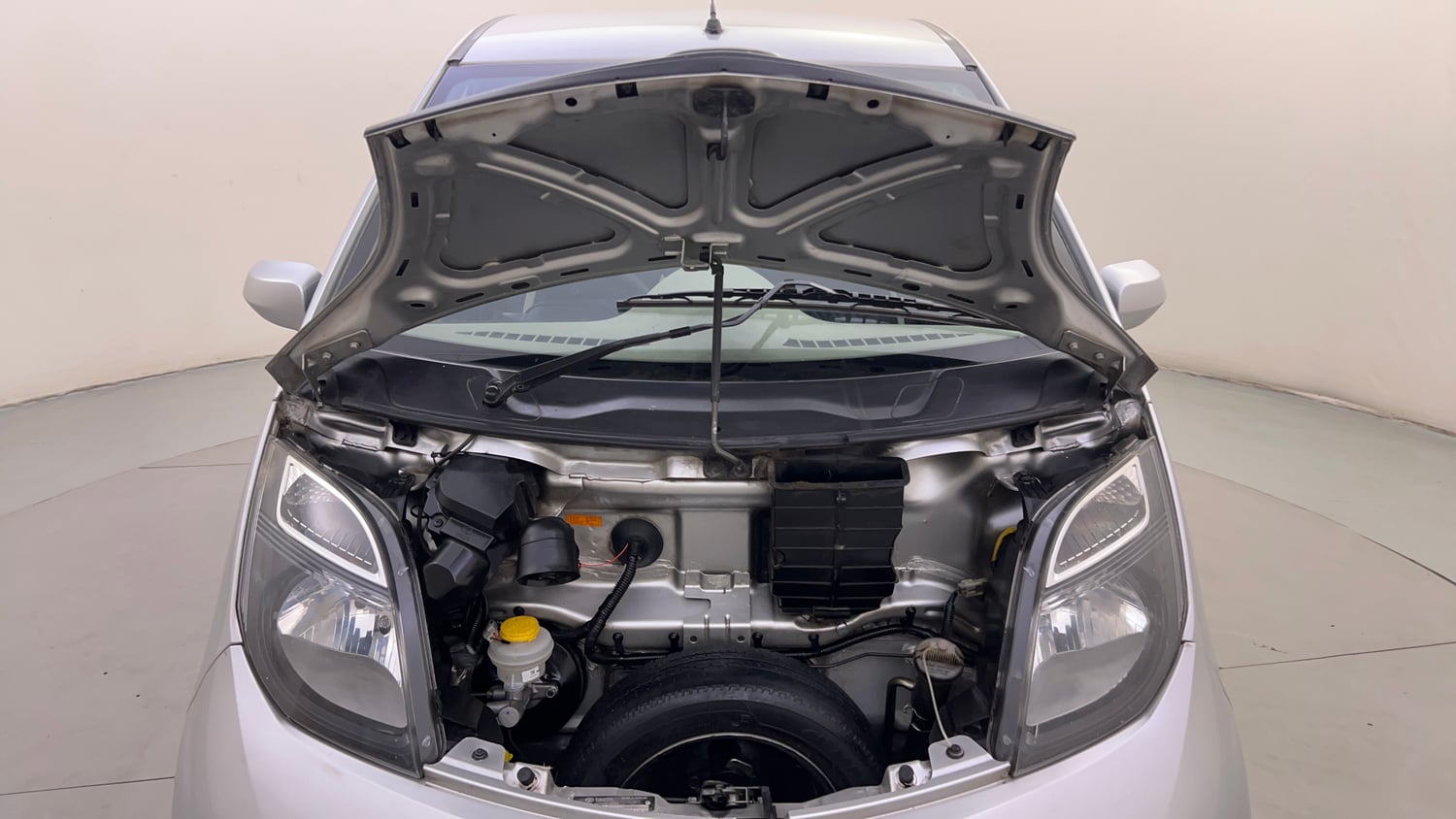 Used 2016 Tata Nano Twist XTA Petrol Automatic engine ENGINE & BONNET OPEN FRONT VIEW