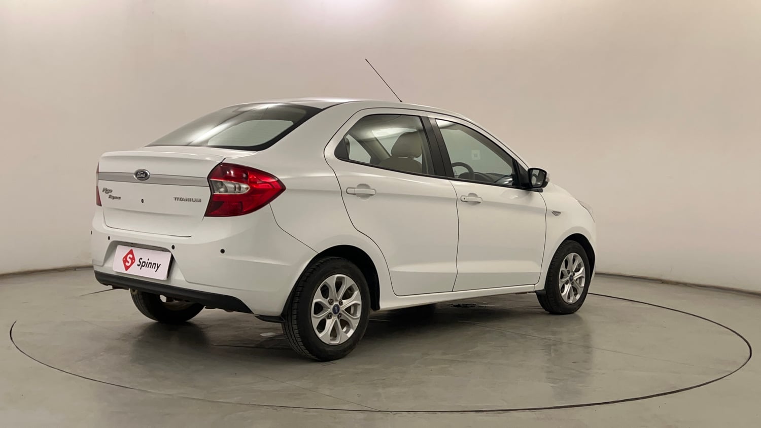 Used 2016 Ford Figo Aspire Titanium 1.2 Ti-VCT Petrol Manual exterior RIGHT REAR CORNER VIEW