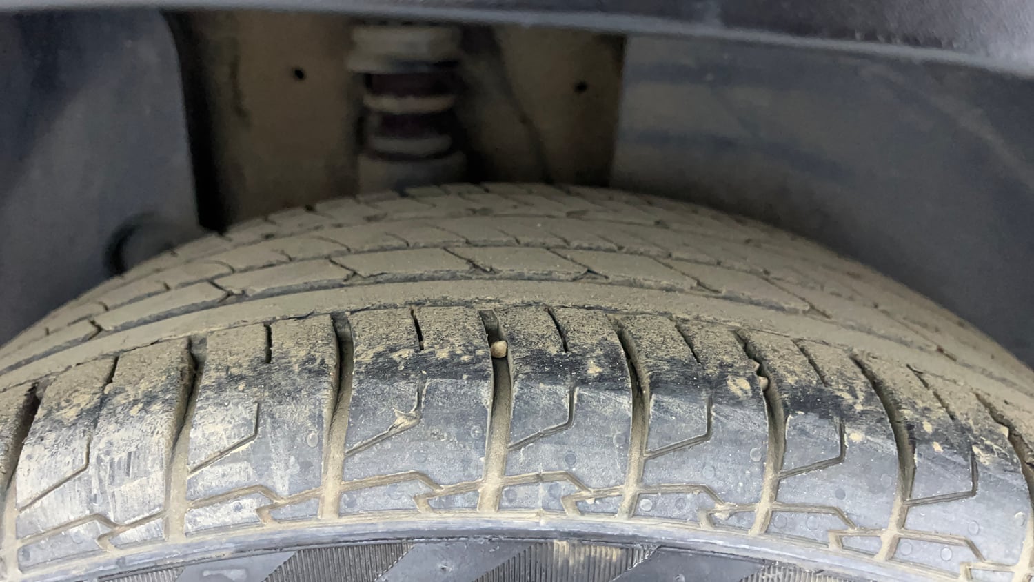 Used 2023 Kia Seltos HTX 1.5 Diesel AT Diesel Automatic tyres RIGHT REAR TYRE TREAD VIEW