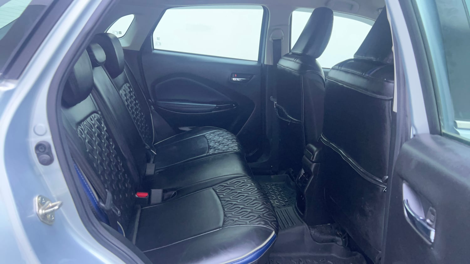 Used 2024 Maruti Suzuki Baleno Alpha MT Petrol Manual interior RIGHT SIDE REAR DOOR CABIN VIEW