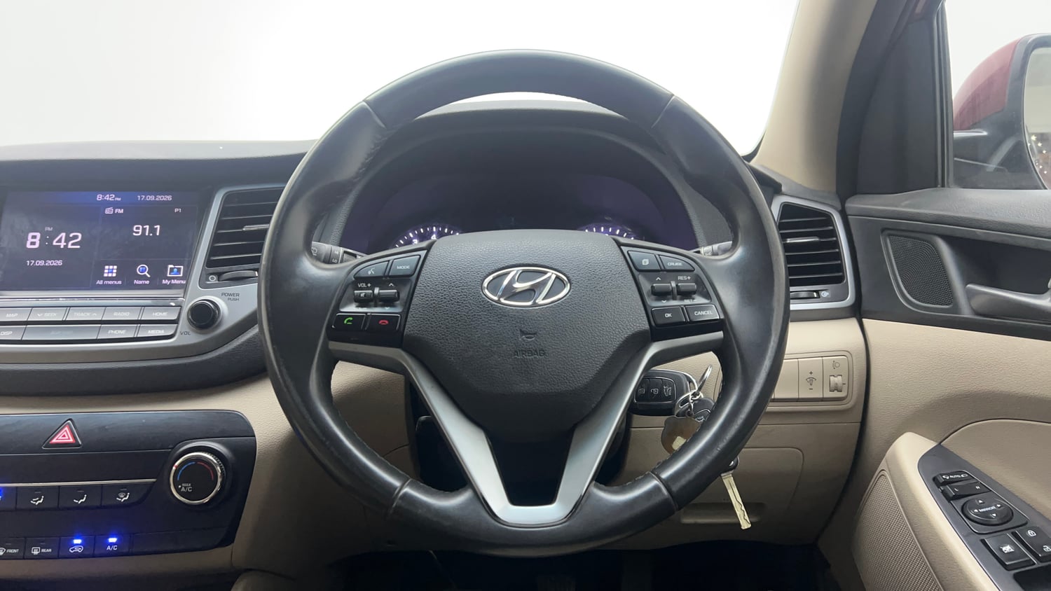 Used 2017 Hyundai Tucson 2WD MT Petrol Petrol Manual interior STEERING VIEW