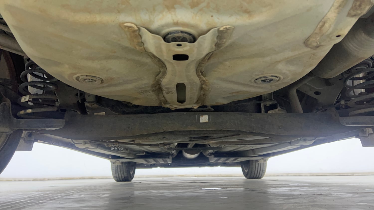 Used 2024 Maruti Suzuki Baleno Alpha MT Petrol Manual extra REAR UNDERBODY VIEW (TAKEN FROM REAR)