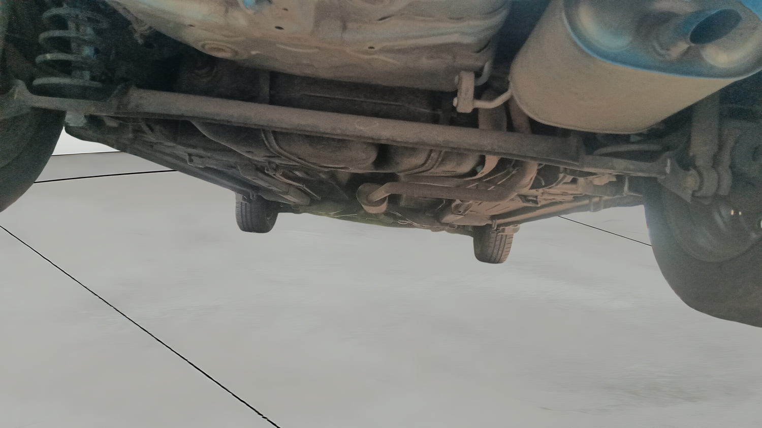Used 2015 Maruti Suzuki Celerio ZXi Petrol Manual extra REAR UNDERBODY VIEW (TAKEN FROM REAR)