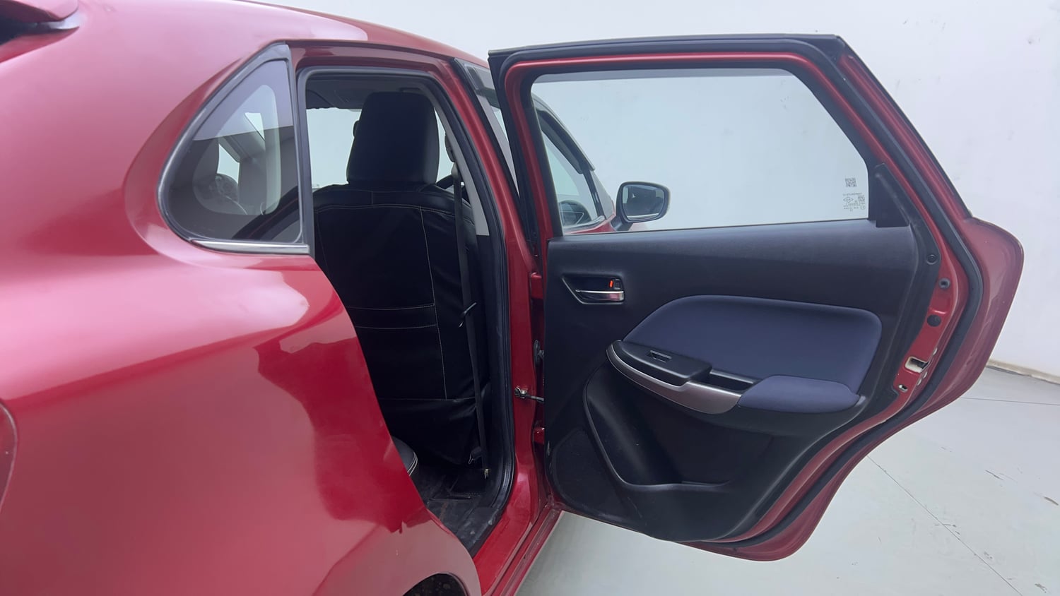 Used 2022 Maruti Suzuki Baleno Zeta Petrol Manual interior RIGHT REAR DOOR OPEN VIEW