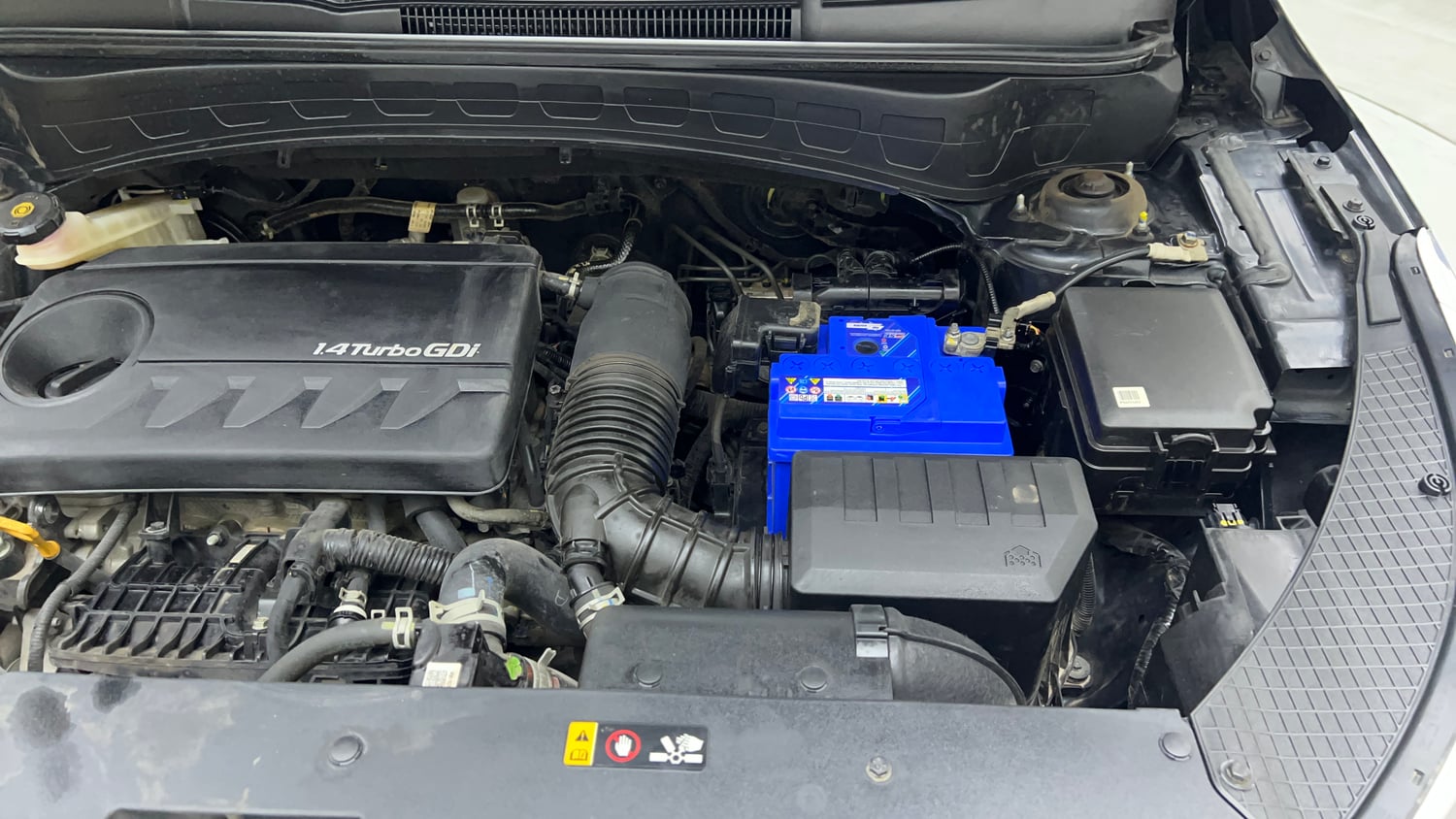 Used 2023 Kia Seltos GTX Plus 1.4 DCT Petrol Automatic engine ENGINE LEFT SIDE VIEW