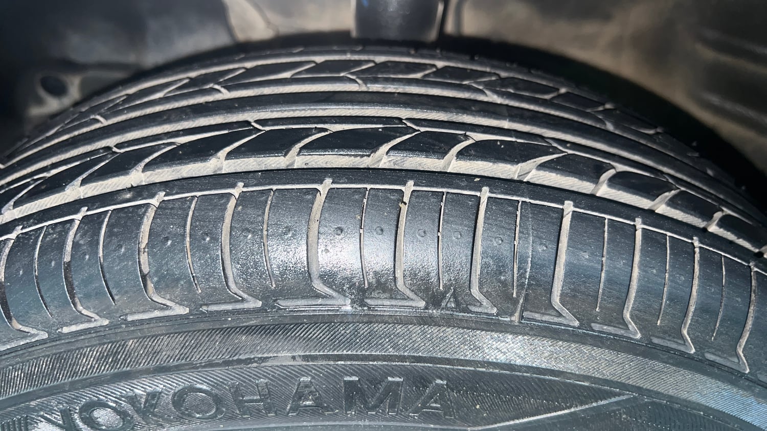 Used 2022 Maruti Suzuki Wagon R LXI 1.0 Petrol Manual tyres LEFT FRONT TYRE TREAD VIEW