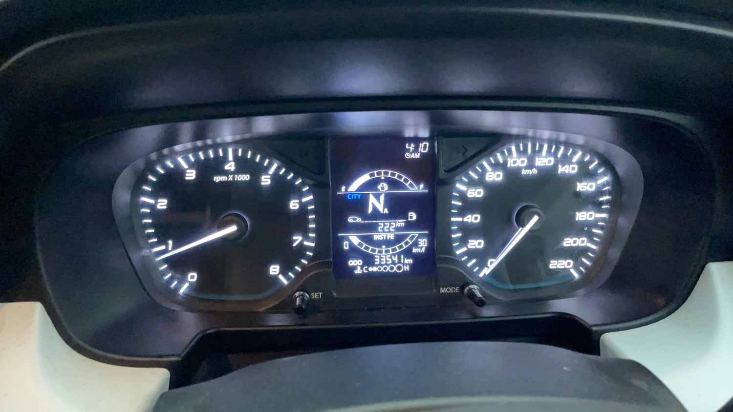 Used 2023 Tata Punch Accomplished AMT Petrol Automatic interior CLUSTERMETER VIEW