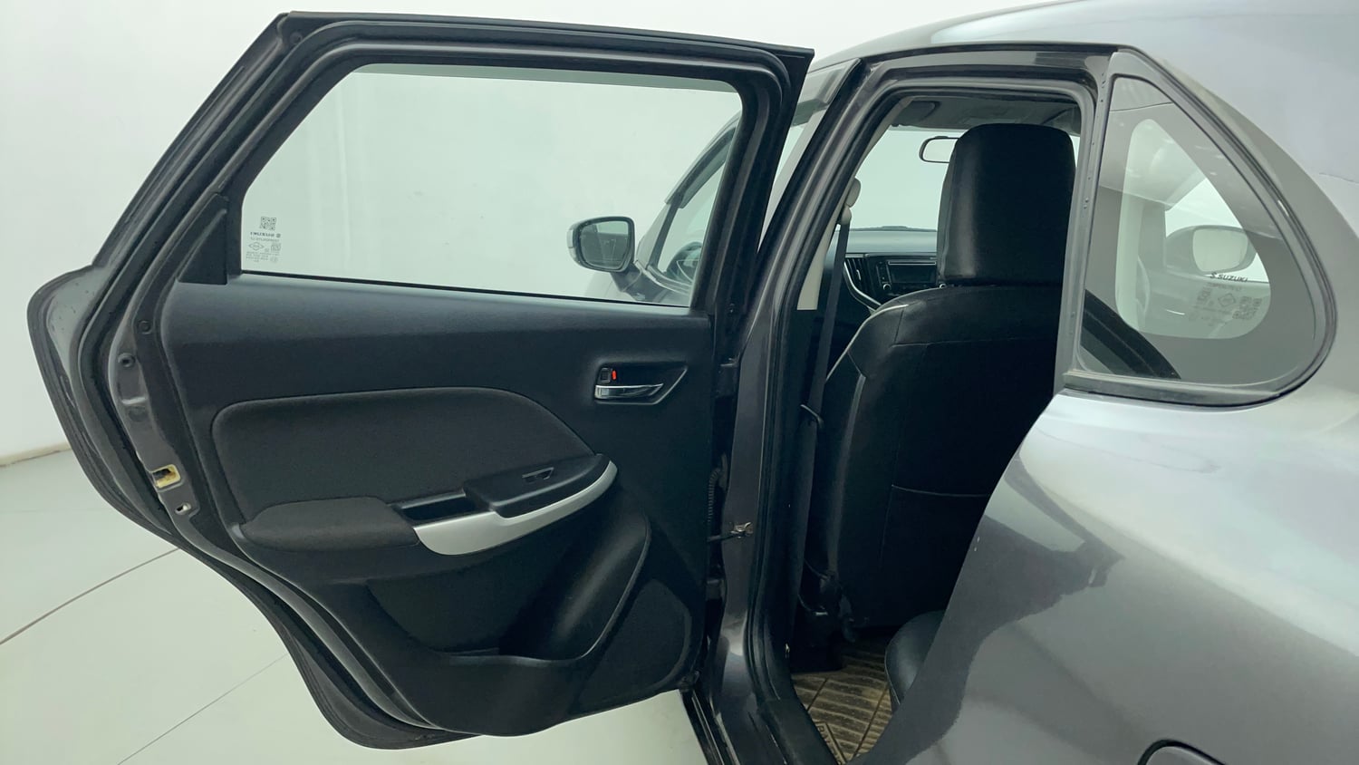 Used 2016 Maruti Suzuki Baleno Delta 1.2 Petrol Manual interior LEFT REAR DOOR OPEN VIEW
