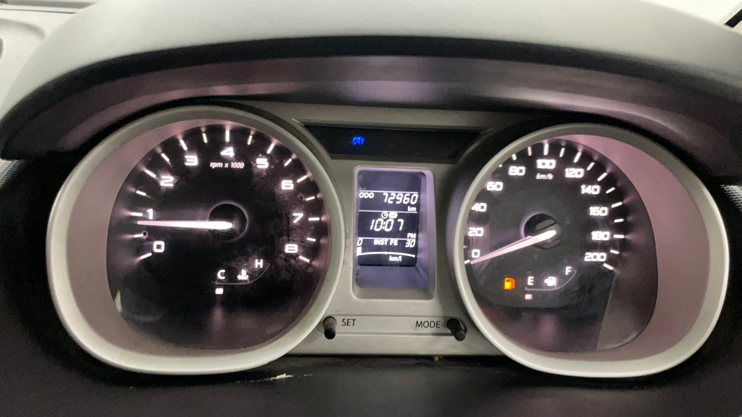 Used 2018 Tata Tigor Revotron XZ (O) Petrol Manual interior CLUSTERMETER VIEW