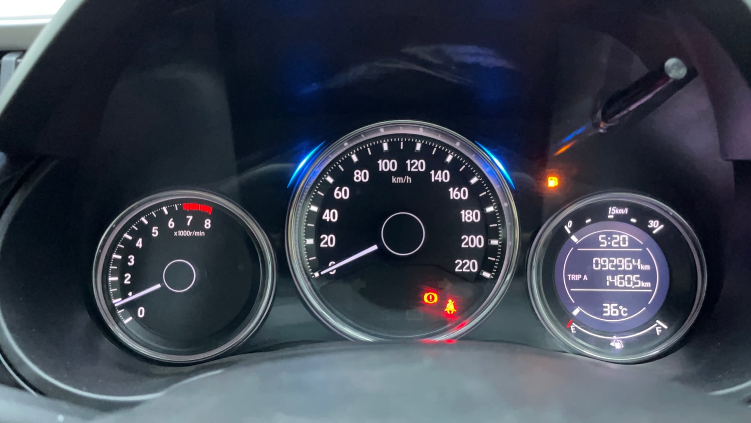 Used 2019 Honda City VX Petrol Petrol Manual interior CLUSTERMETER VIEW