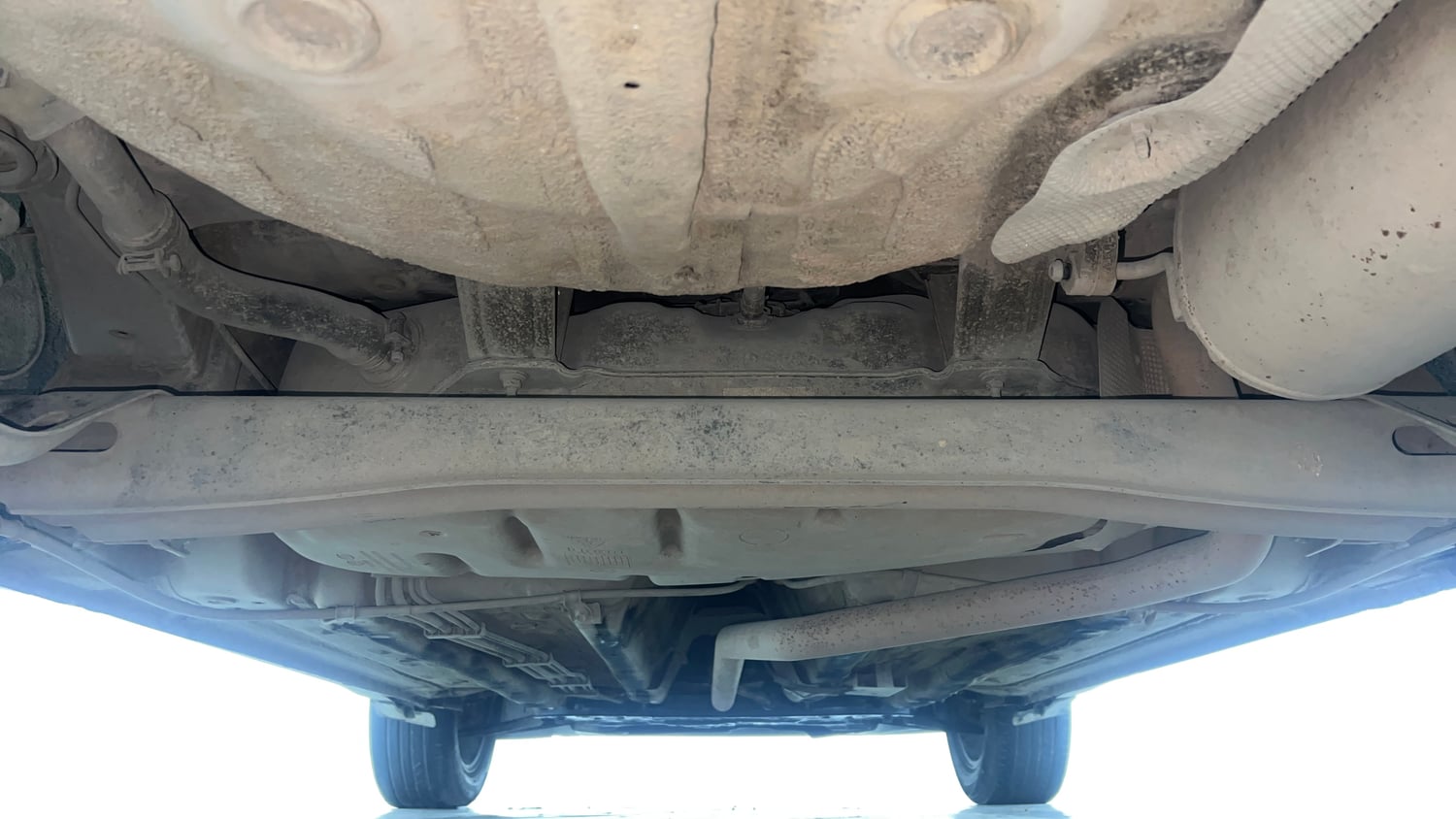 Used 2022 Kia Sonet HTX Plus 1.5 Diesel Manual extra REAR UNDERBODY VIEW (TAKEN FROM REAR)