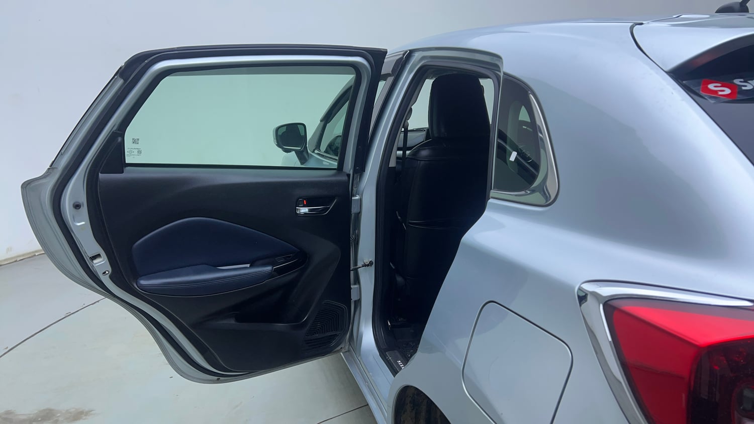 Used 2024 Maruti Suzuki Baleno Alpha MT Petrol Manual interior LEFT REAR DOOR OPEN VIEW