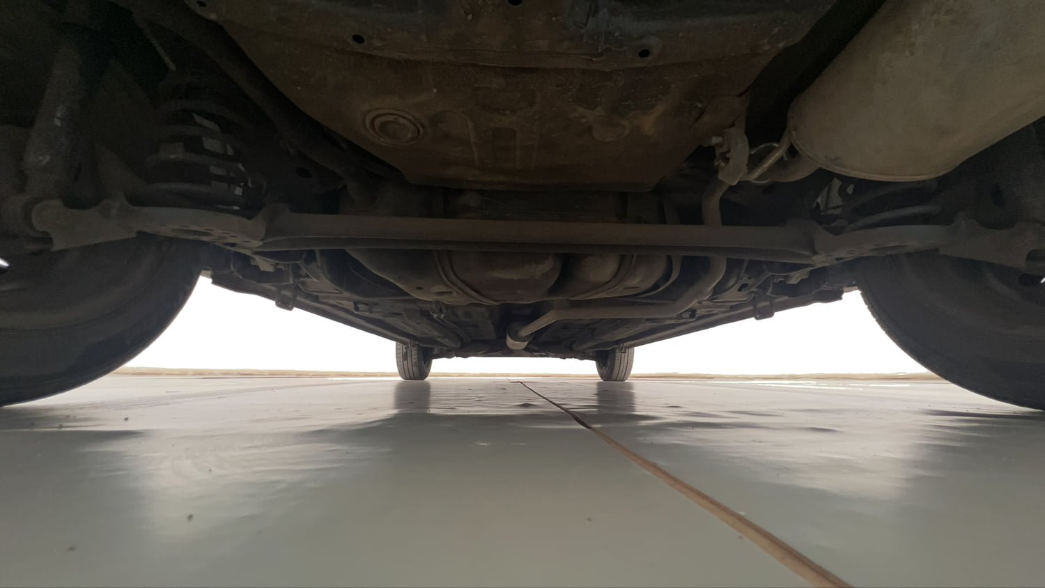 Used 2016 Maruti Suzuki Celerio VXi AMT Petrol Automatic extra REAR UNDERBODY VIEW (TAKEN FROM REAR)