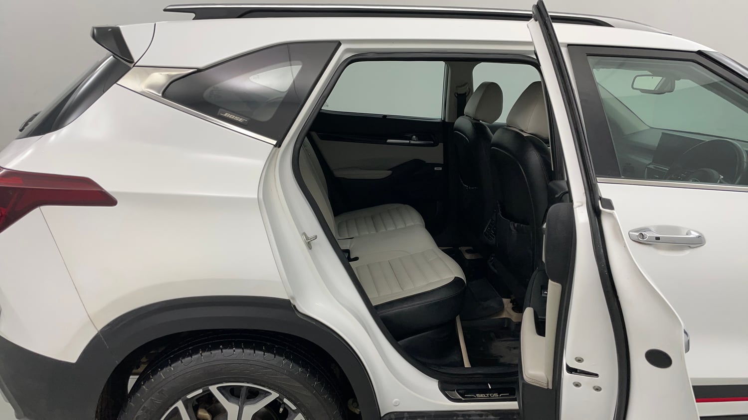 Used 2019 Kia Seltos GTX Plus 1.4 Petrol Manual interior RIGHT SIDE REAR DOOR CABIN VIEW