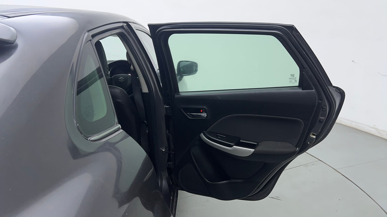Used 2018 Maruti Suzuki Baleno Zeta 1.2 Petrol Manual interior RIGHT REAR DOOR OPEN VIEW