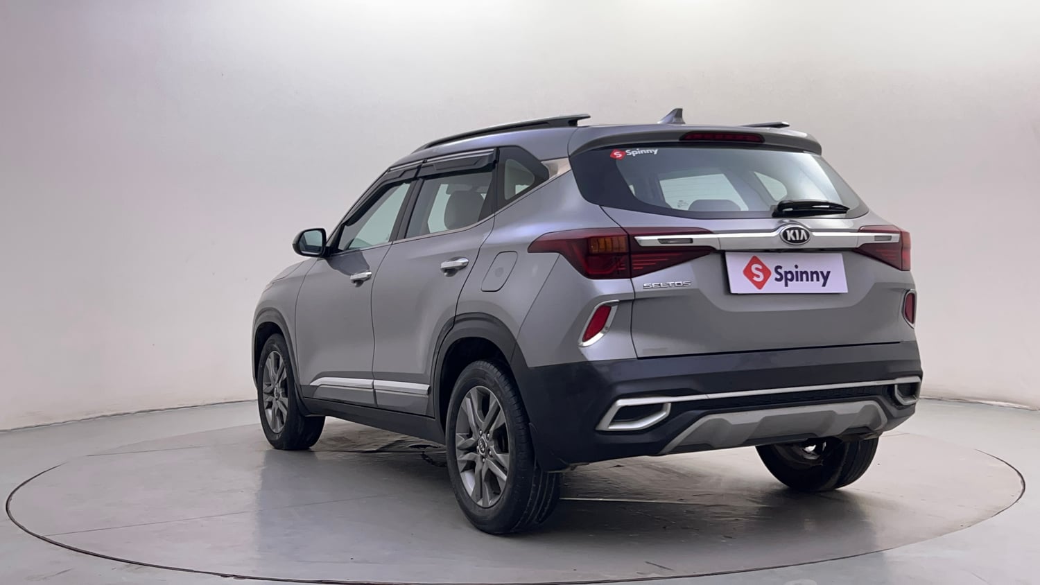 Used 2020 kia Seltos HTX IVT 1.5 Petrol Automatic exterior LEFT REAR CORNER VIEW