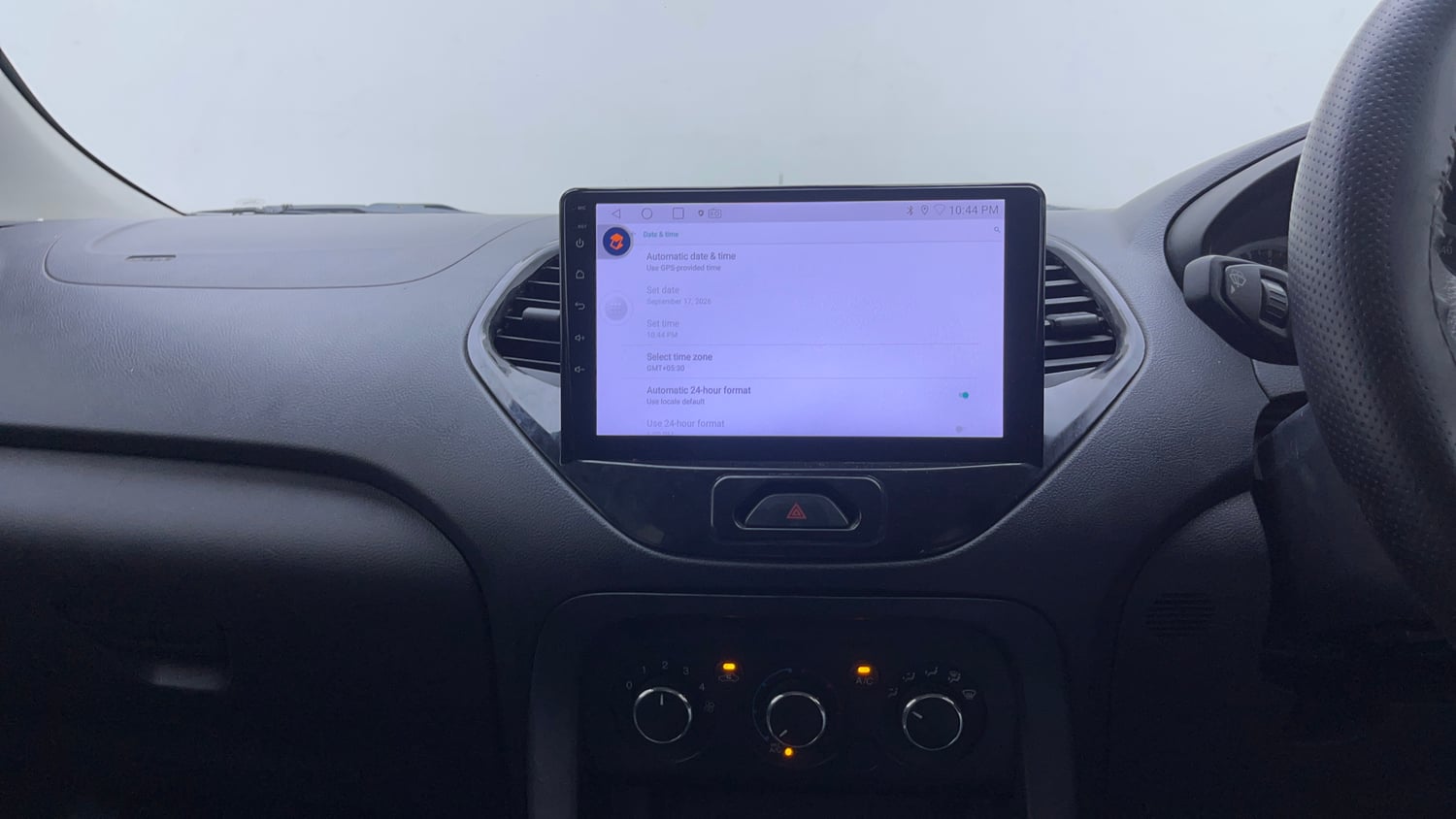 Used 2016 Ford Figo Trend 1.2 Ti-VCT Petrol Manual interior MUSIC SYSTEM & AC CONTROL VIEW
