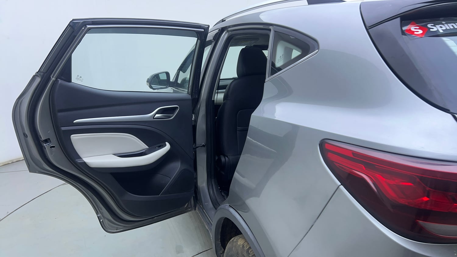 Used 2023 MG Motors Astor Sharp 1.5 CVT Old Generation Petrol Automatic interior LEFT REAR DOOR OPEN VIEW