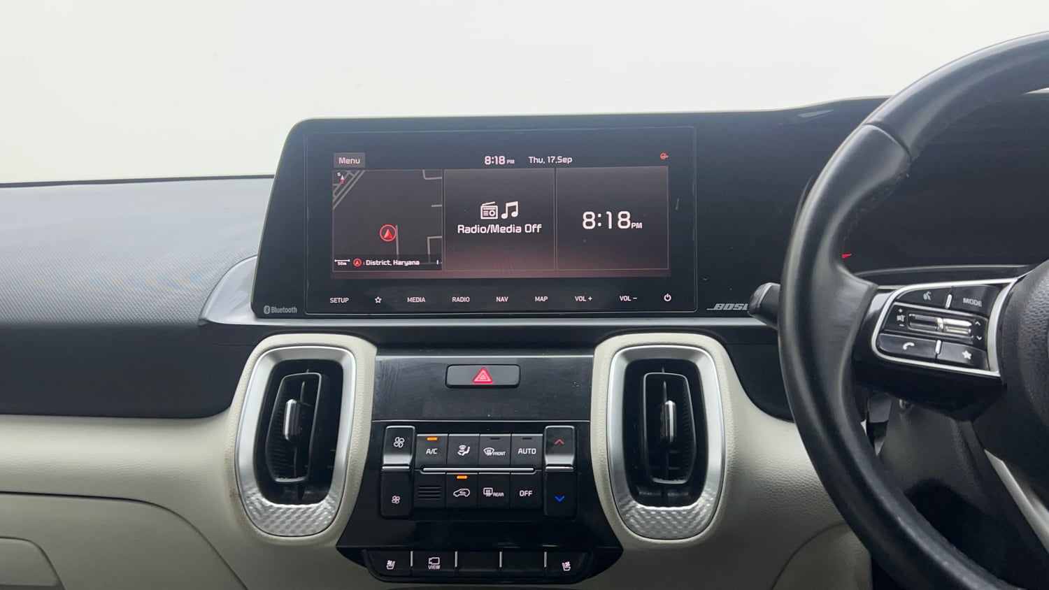 Used 2022 Kia Sonet HTX Plus 1.5 Diesel Manual interior MUSIC SYSTEM & AC CONTROL VIEW