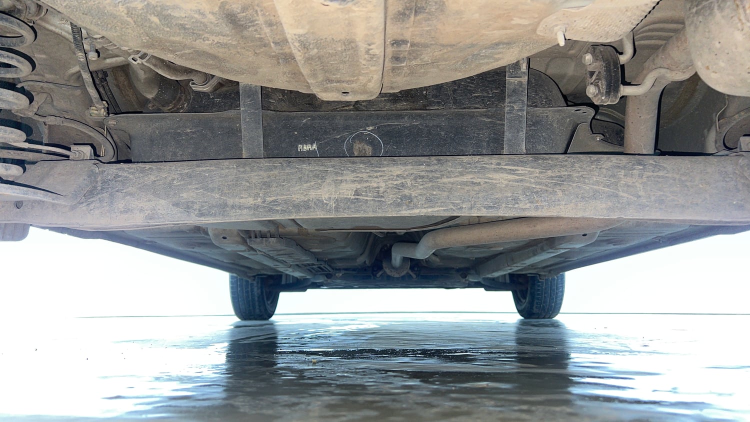 Used 2022 Hyundai Grand i10 Nios Magna 1.2 Kappa VTVT CNG Cng Manual extra REAR UNDERBODY VIEW (TAKEN FROM REAR)