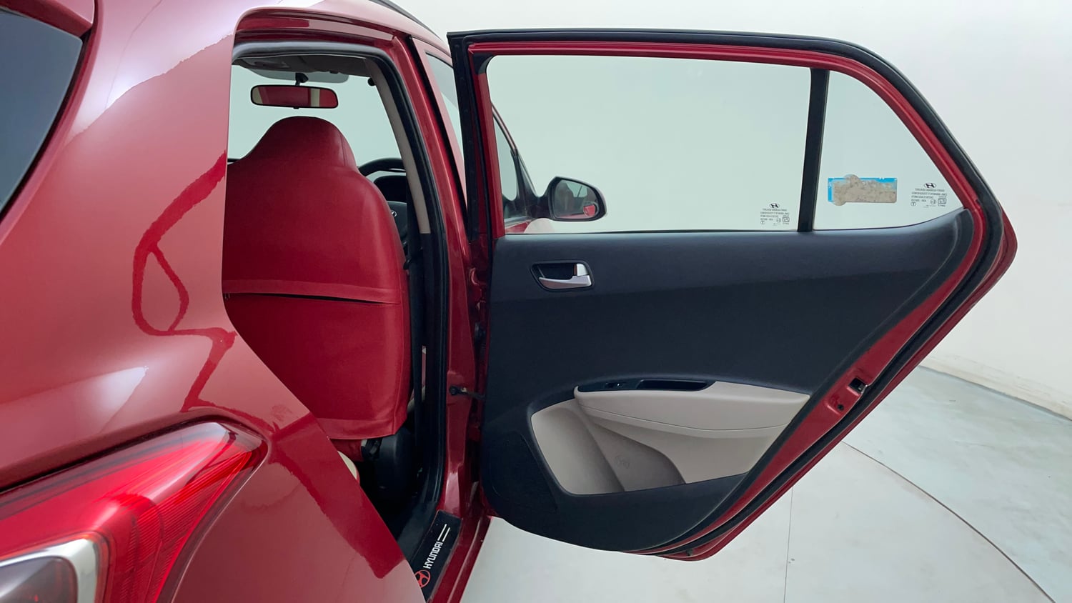 Used 2018 Hyundai Grand i10 Sportz AT 1.2 Kappa VTVT Petrol Automatic interior RIGHT REAR DOOR OPEN VIEW