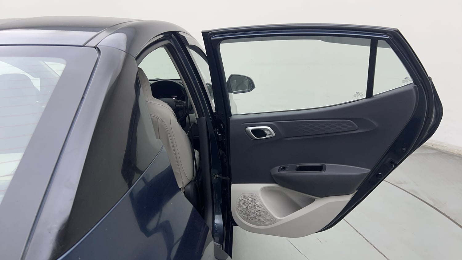 Used 2023 Hyundai Aura SX 1.2 CNG Cng Manual interior RIGHT REAR DOOR OPEN VIEW