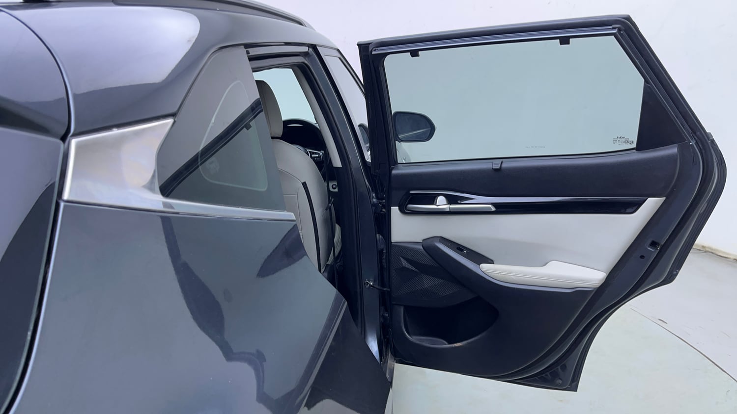 Used 2023 Kia Seltos HTX 1.5 Diesel AT Diesel Automatic interior RIGHT REAR DOOR OPEN VIEW