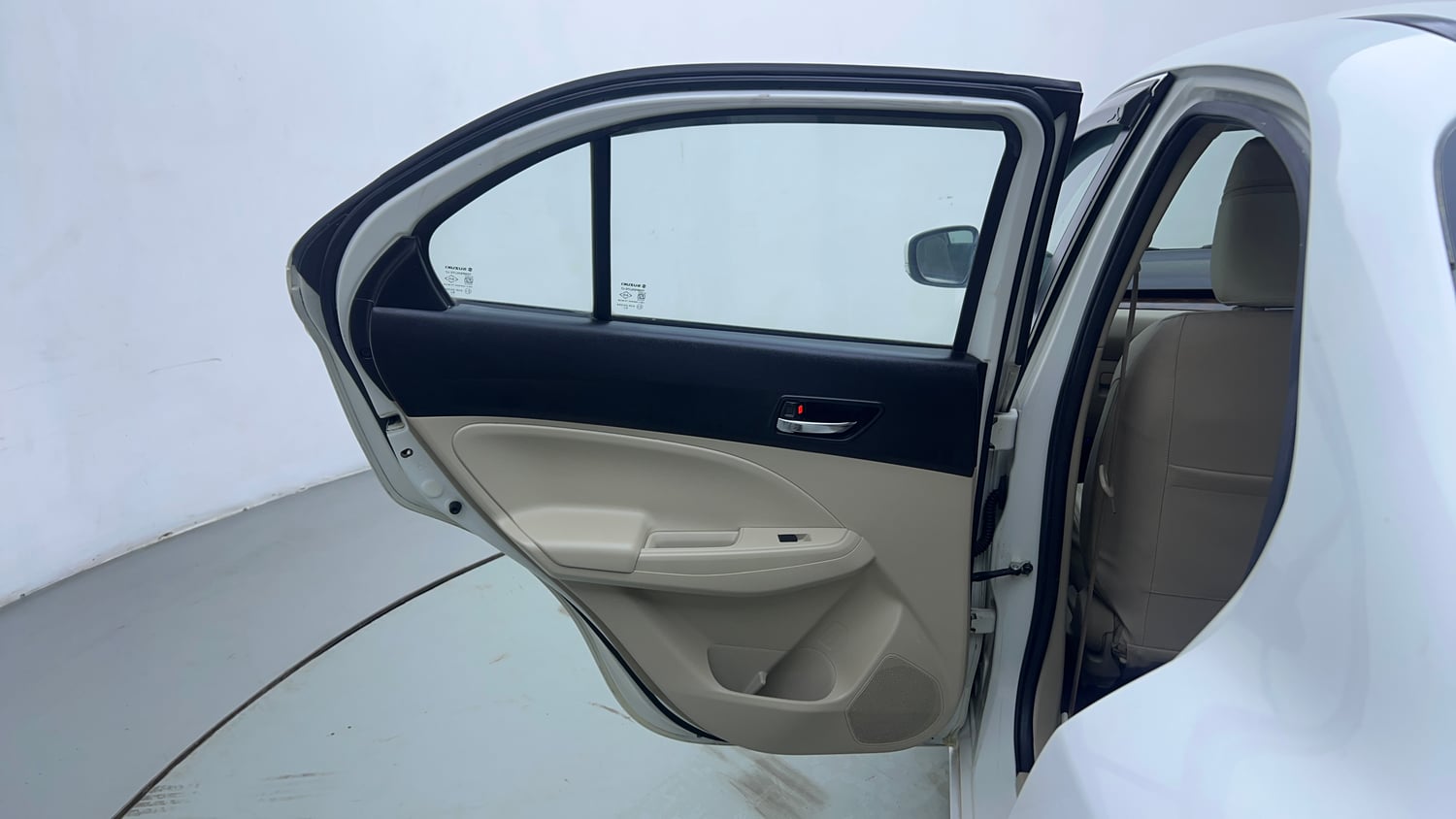 Used 2020 Maruti Suzuki Dzire VXi Petrol Manual interior LEFT REAR DOOR OPEN VIEW