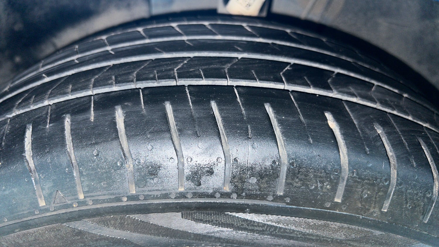 Used 2022 Skoda Slavia Style 1.5L TSI DSG Petrol Automatic tyres LEFT FRONT TYRE TREAD VIEW