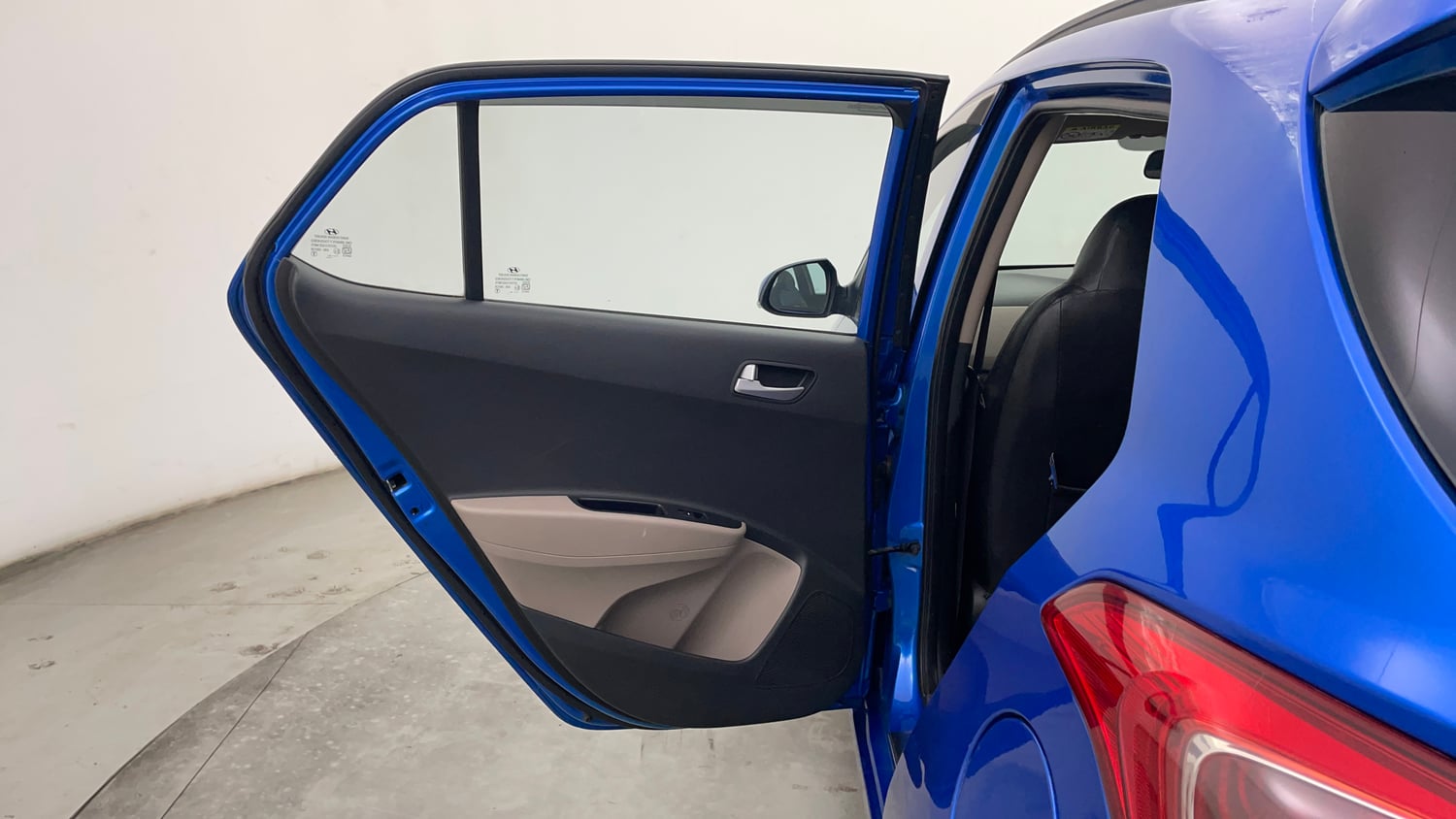 Used 2019 Hyundai Grand i10 Sportz AT 1.2 Kappa VTVT Petrol Automatic interior LEFT REAR DOOR OPEN VIEW