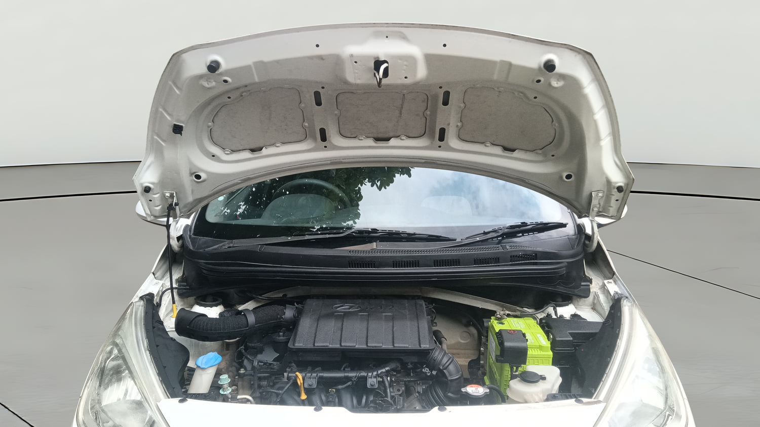 Used 2016 Hyundai Grand i10 Magna 1.2 Kappa VTVT Petrol Manual engine ENGINE & BONNET OPEN FRONT VIEW