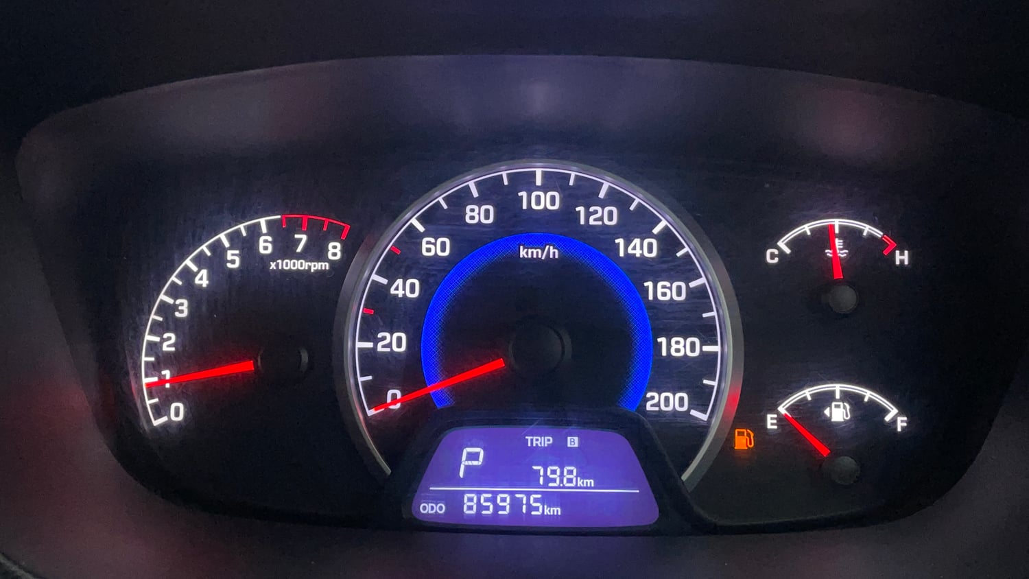 Used 2019 Hyundai Grand i10 Sportz AT 1.2 Kappa VTVT Petrol Automatic interior CLUSTERMETER VIEW
