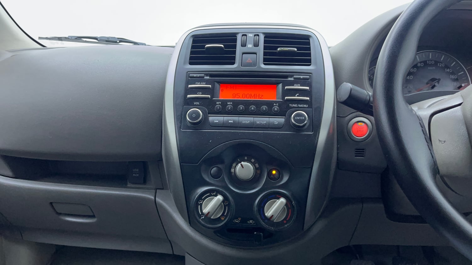 Used 2015 Nissan Micra XL Petrol Manual interior MUSIC SYSTEM & AC CONTROL VIEW
