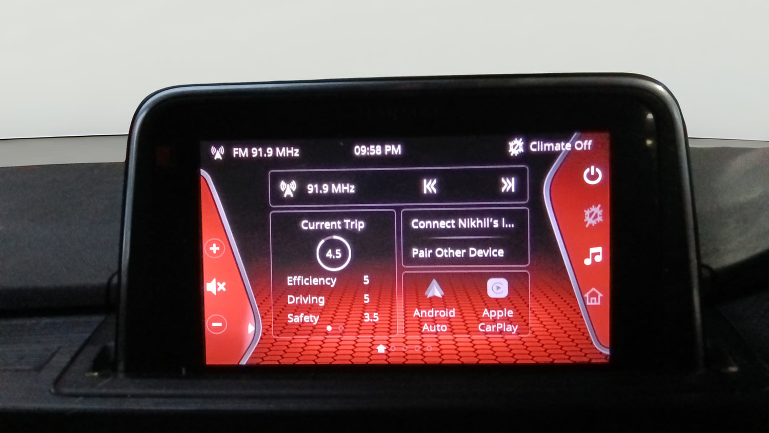Used 2022 Tata Punch Creative AMT Petrol Automatic interior MUSIC SYSTEM & AC CONTROL VIEW