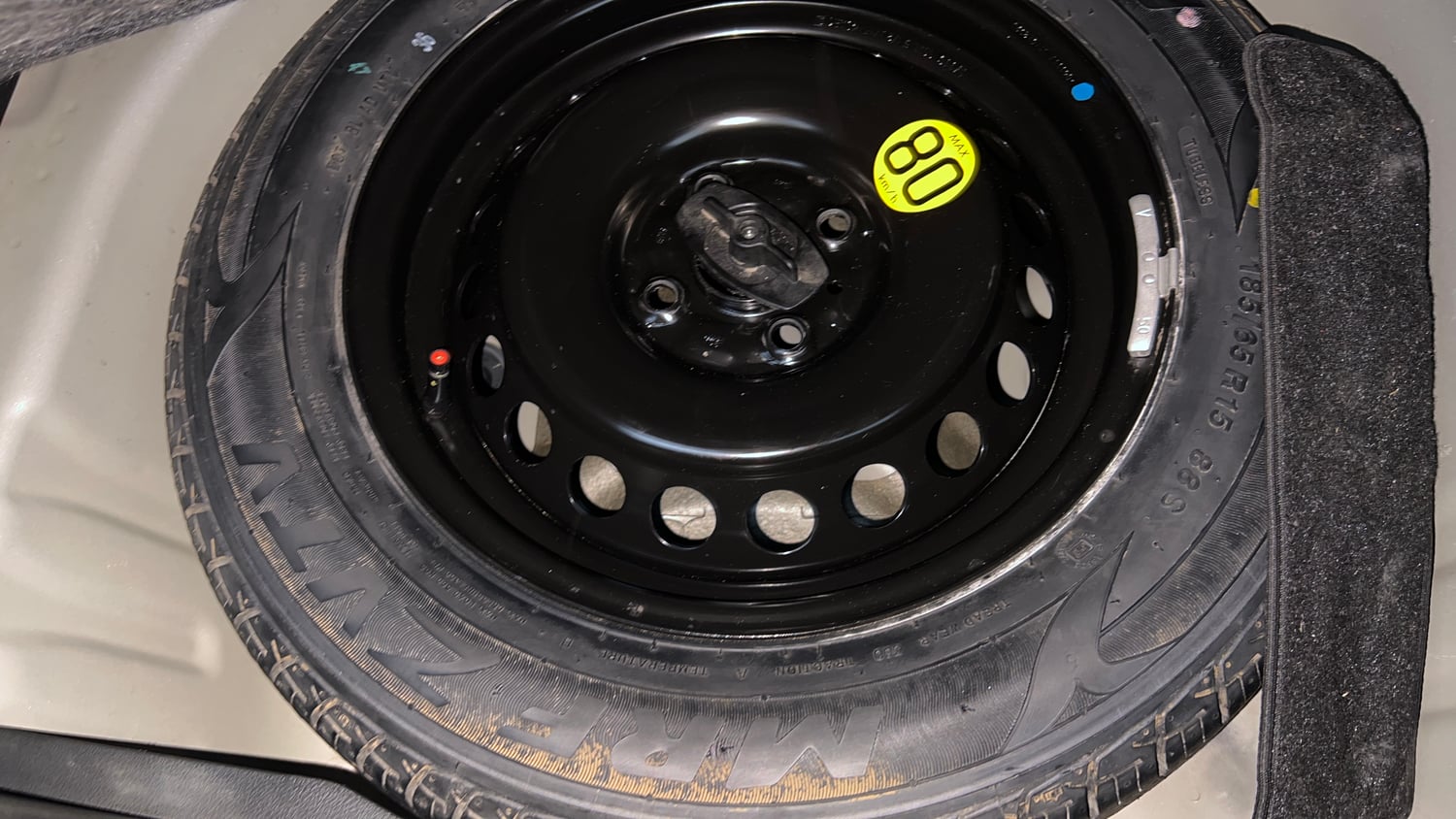 Used 2018 Maruti Suzuki Baleno Alpha 1.2 Petrol Manual tyres SPARE TYRE VIEW