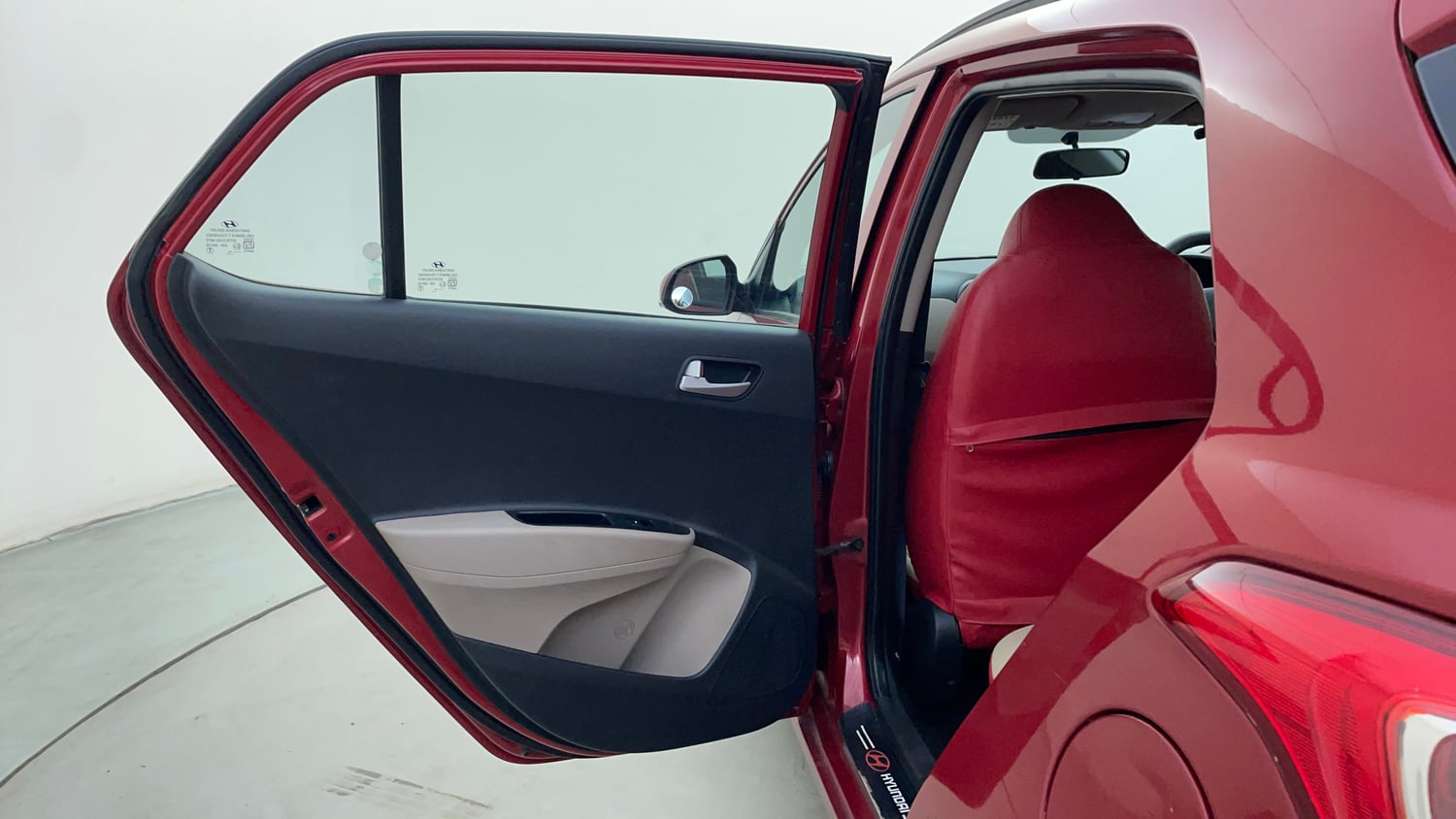 Used 2018 Hyundai Grand i10 Sportz AT 1.2 Kappa VTVT Petrol Automatic interior LEFT REAR DOOR OPEN VIEW
