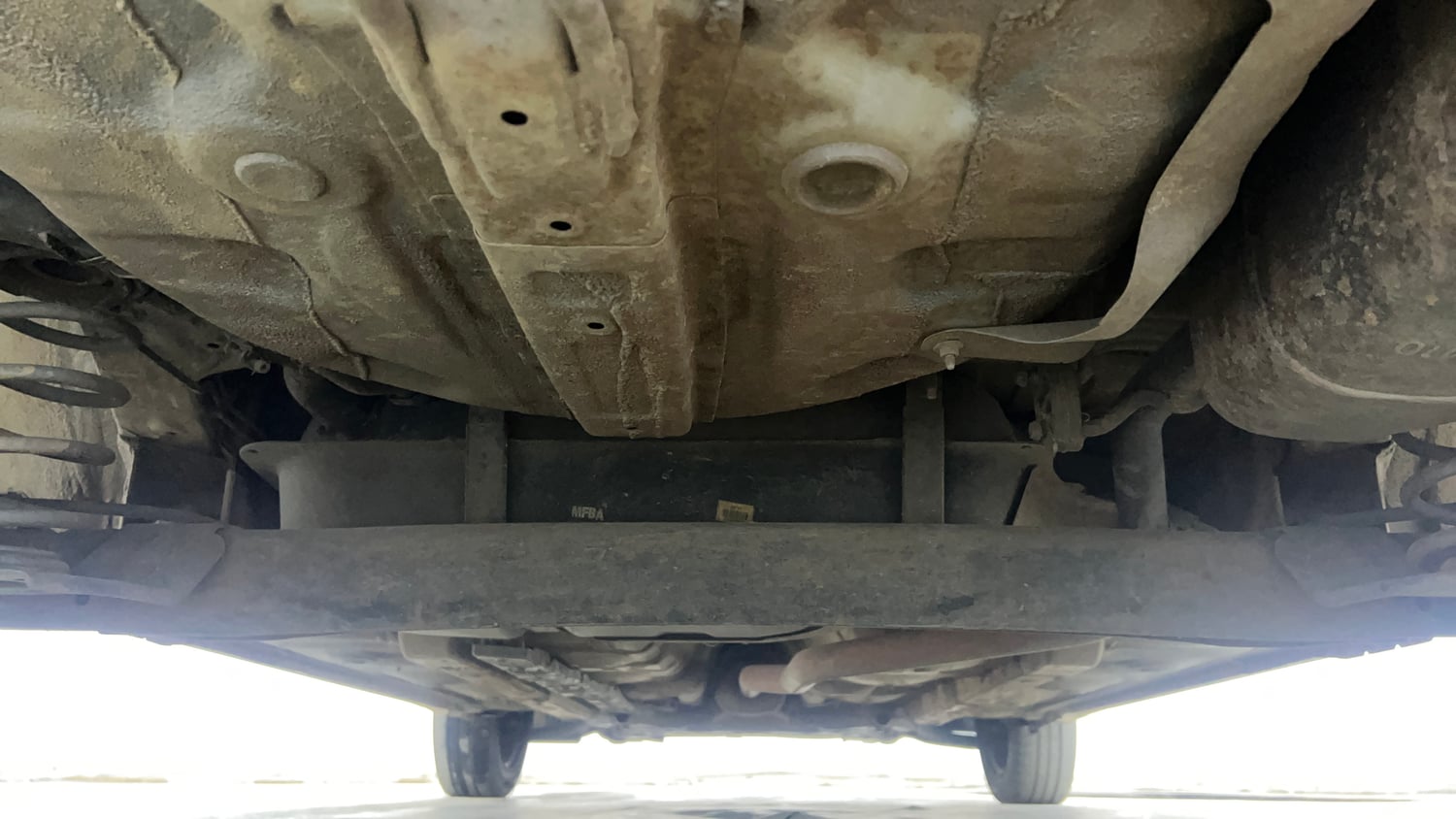Used 2017 Hyundai Grand i10 Sportz (O) 1.2 Kappa VTVT Petrol Manual extra REAR UNDERBODY VIEW (TAKEN FROM REAR)