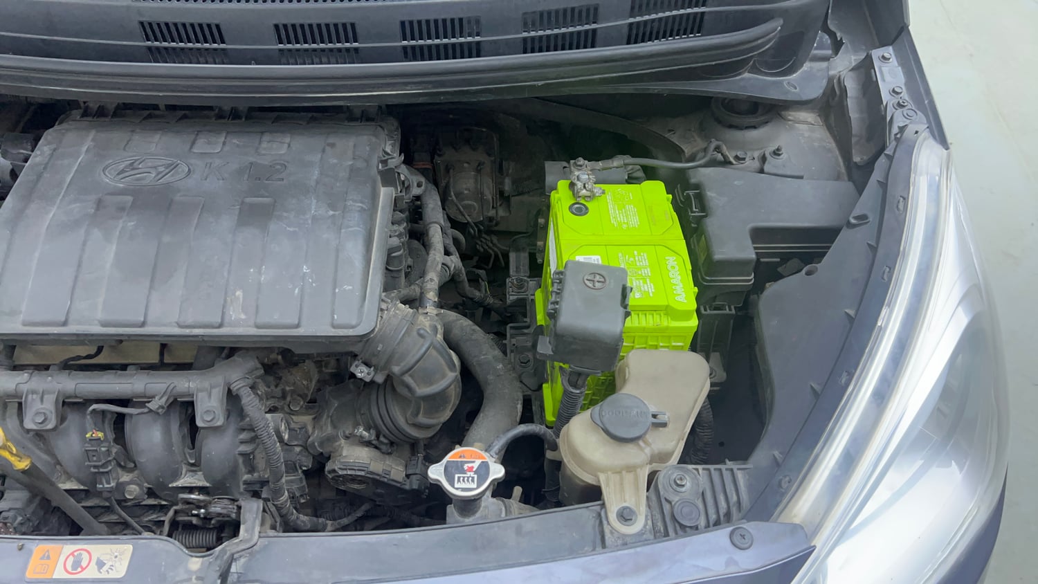 Used 2015 Hyundai Grand i10 Asta 1.2 Kappa VTVT Petrol Manual engine ENGINE LEFT SIDE VIEW