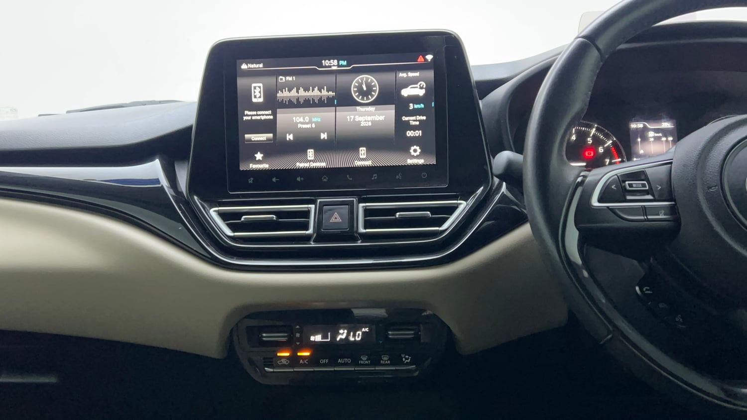Used 2022 Toyota Glanza V AMT Petrol Automatic interior MUSIC SYSTEM & AC CONTROL VIEW