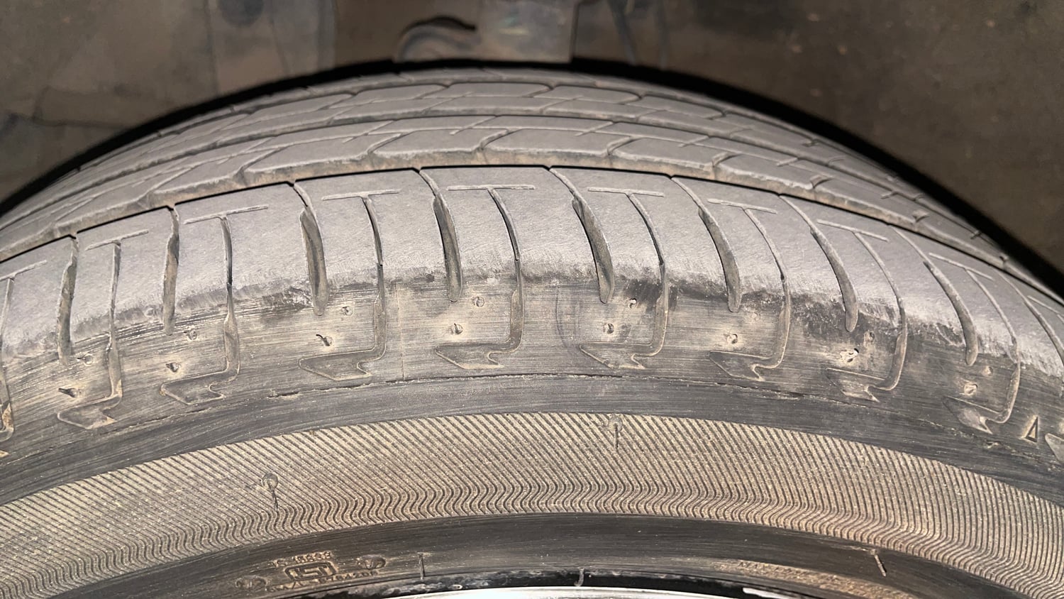 Used 2021 Honda City VX Petrol Petrol Manual tyres LEFT FRONT TYRE TREAD VIEW