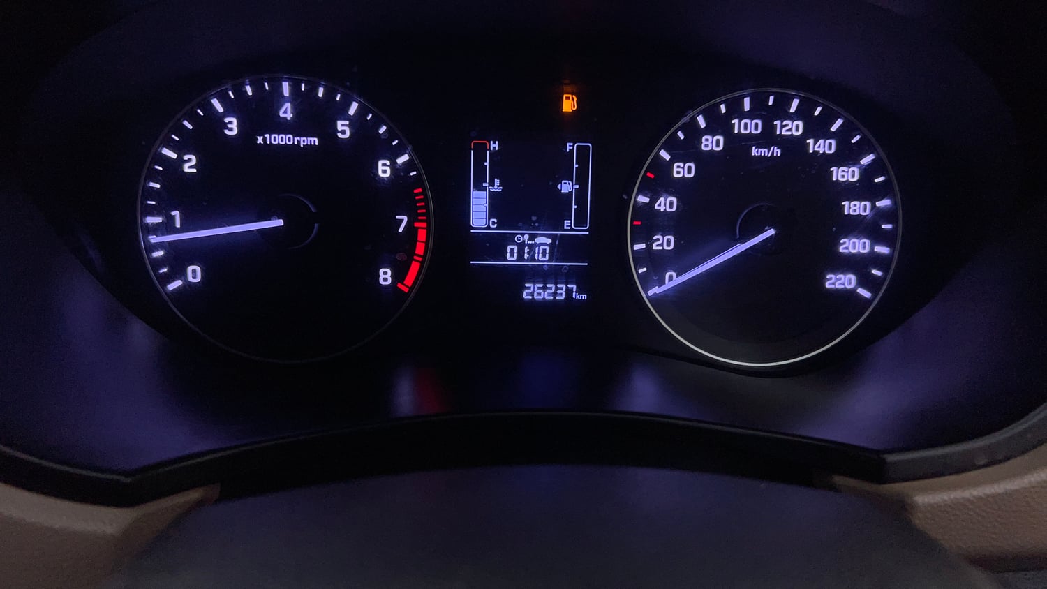 Used 2017 Hyundai Elite i20 Magna Executive 1.2 Petrol Manual interior CLUSTERMETER VIEW