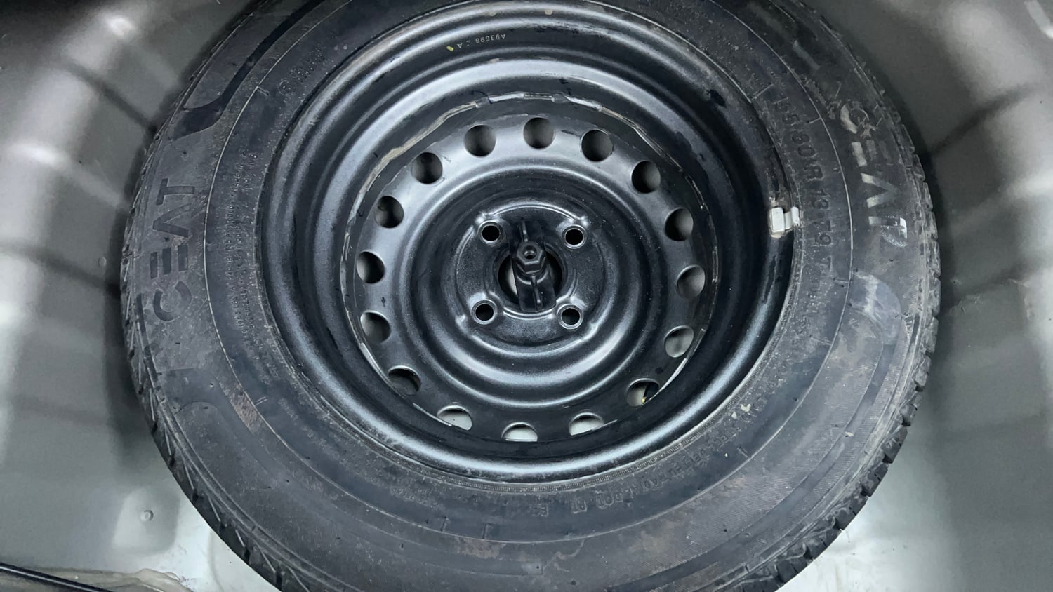 Used 2019 Hyundai Santro Sportz AMT Petrol Automatic tyres SPARE TYRE VIEW