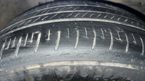 Used 2022 Honda City V CVT Petrol Petrol Automatic tyres RIGHT FRONT TYRE TREAD VIEW